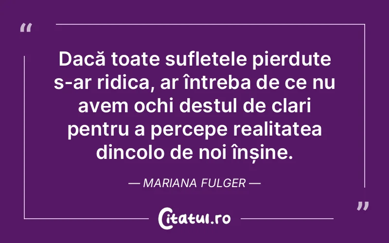 Citat Mariana Fulger - citate crestine