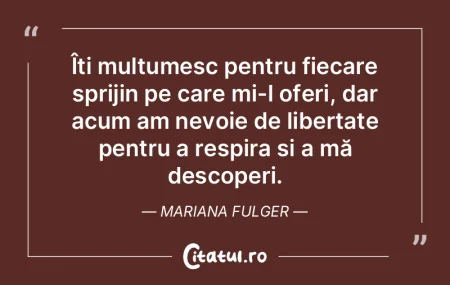 Îți mulțumesc pentru fiecare sprijin ... Îți mulțumesc pentru fiecare sprijin ...