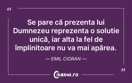 Se pare că prezența lui Dumnezeu repre... Se pare că prezența lui Dumnezeu repre...