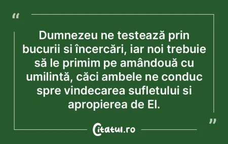 Dumnezeu ne testează prin bucurii È™i Ã... Dumnezeu ne testează prin bucurii È™i Ã...