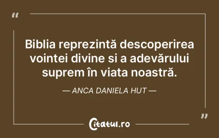 Biblia reprezintă descoperirea voinței... Biblia reprezintă descoperirea voinței...