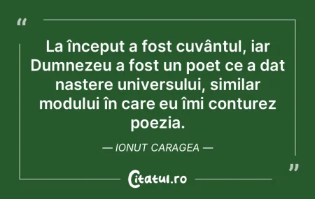 La început a fost cuvântul, iar Dumnez... La început a fost cuvântul, iar Dumnez...
