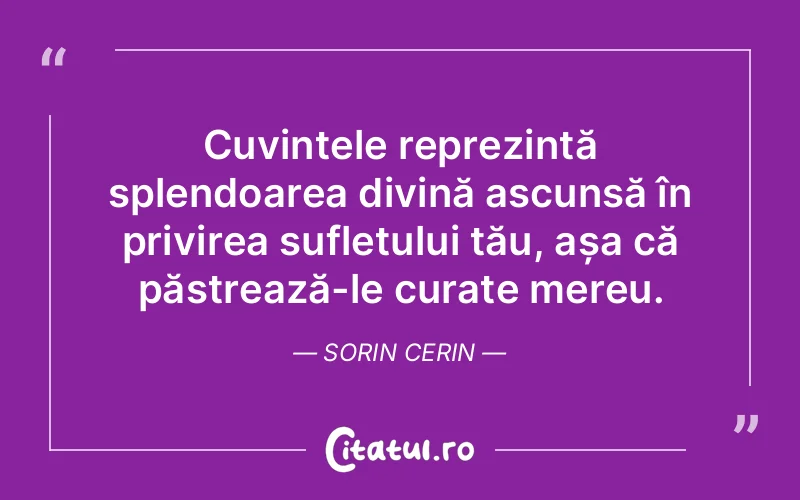 Citat Sorin Cerin - citate crestine