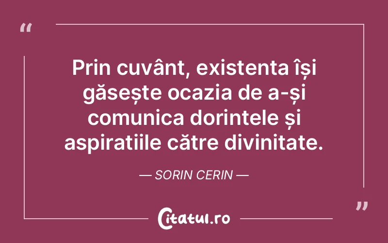 Citat Sorin Cerin - citate crestine