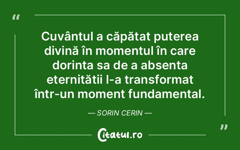 Citat Sorin Cerin - citate crestine