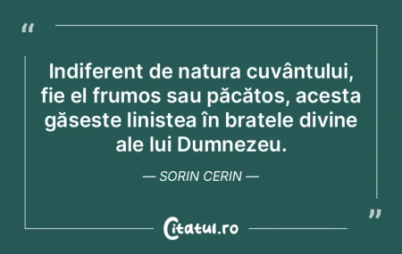 Indiferent de natura cuvântului, fie el... Indiferent de natura cuvântului, fie el...