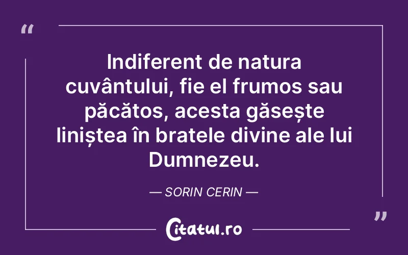 Citat Sorin Cerin - citate crestine