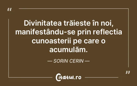 Divinitatea trăiește în noi, manifest... Divinitatea trăiește în noi, manifest...