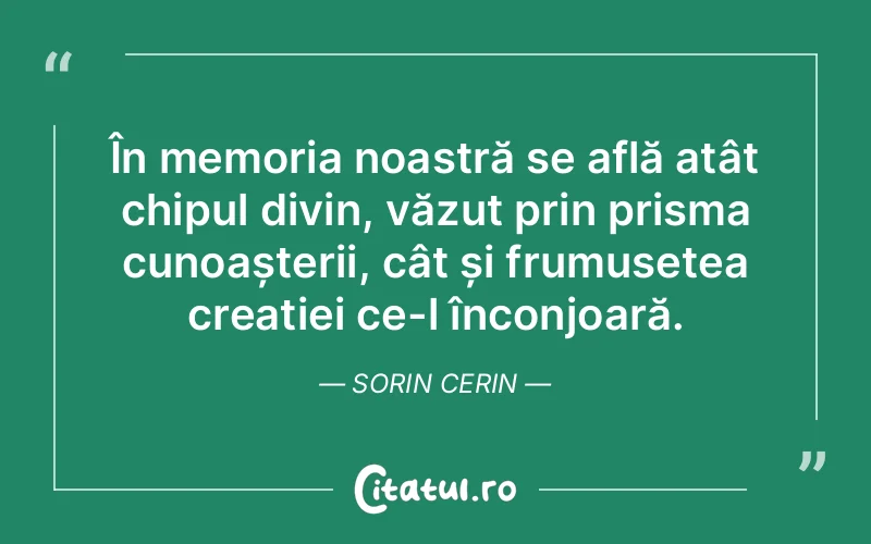 Citat Sorin Cerin - citate crestine