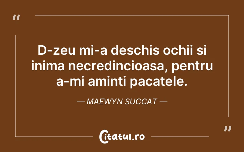 Citat Maewyn Succat - citate crestine