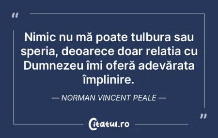 Nimic nu mă poate tulbura sau speria, d... Nimic nu mă poate tulbura sau speria, d...