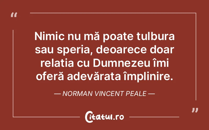 Citat Norman Vincent Peale - citate crestine
