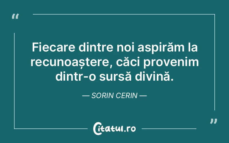 Citat Sorin Cerin - citate crestine