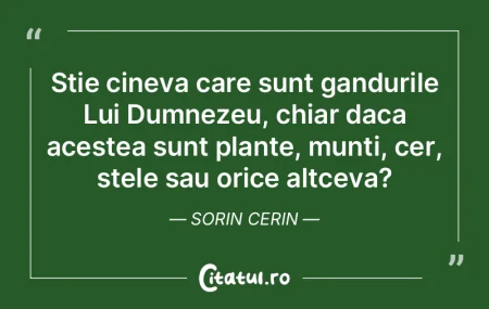 Stie cineva care sunt gandurile Lui Dumn... Stie cineva care sunt gandurile Lui Dumn...