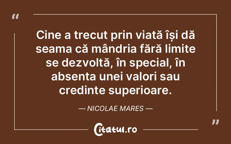 Citat Nicolae Mares - citate crestine