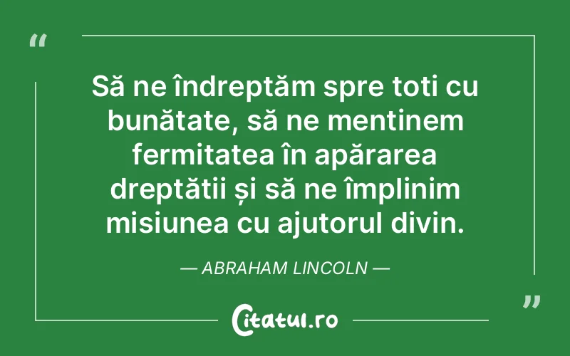 Citat Abraham Lincoln - citate crestine