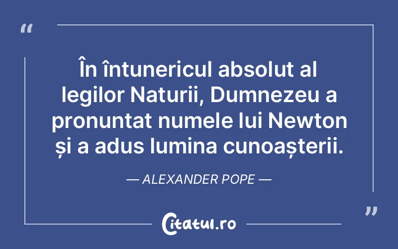 Citat Alexander Pope - citate crestine