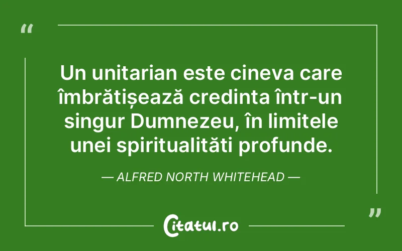 Citat Alfred North Whitehead - citate crestine