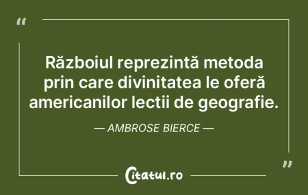 Războiul reprezintă metoda prin care d... Războiul reprezintă metoda prin care d...