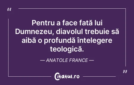 Pentru a face față lui Dumnezeu, diavo... Pentru a face față lui Dumnezeu, diavo...