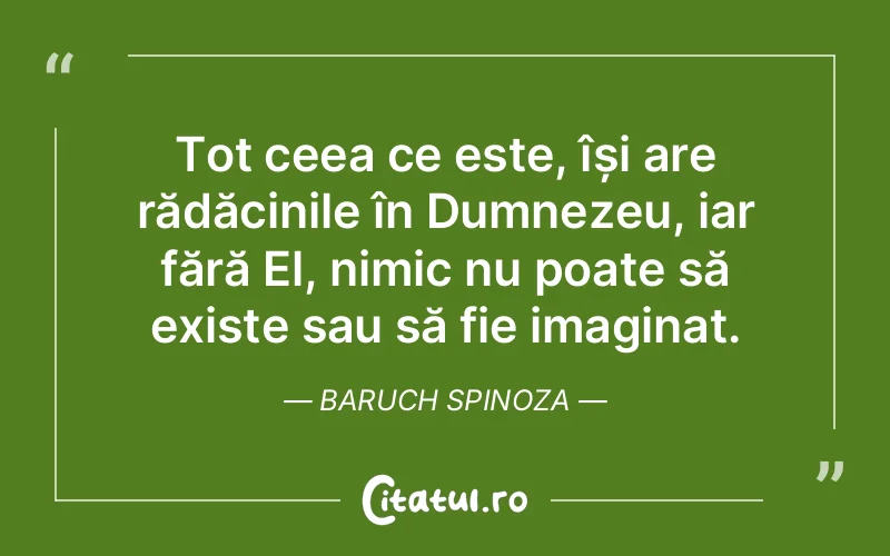 Citat Baruch Spinoza - citate crestine