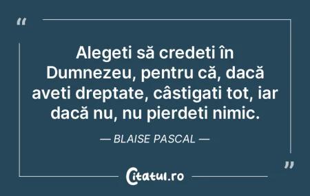 Alegeți să credeți în Dumnezeu, pent... Alegeți să credeți în Dumnezeu, pent...