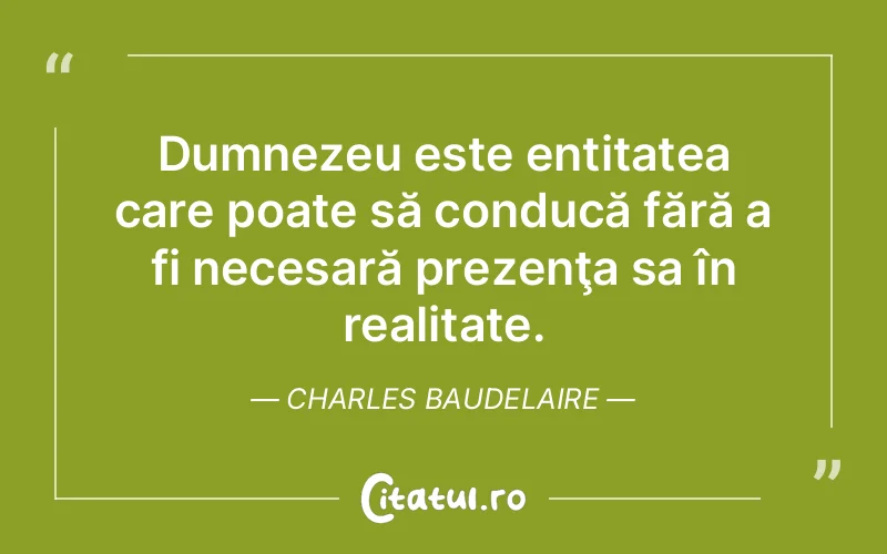 Citat Charles Baudelaire - citate crestine
