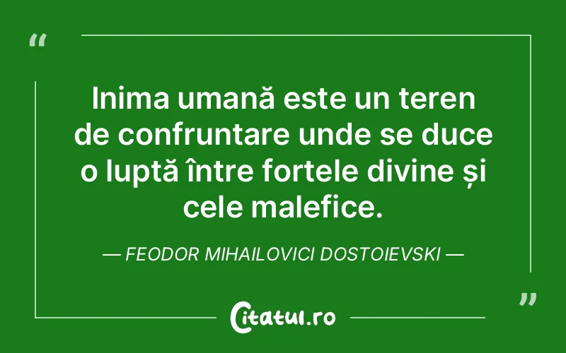 Citat Feodor Mihailovici Dostoievski - citate crestine