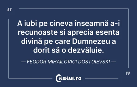 A iubi pe cineva înseamnă a-i recunoaÈ... A iubi pe cineva înseamnă a-i recunoaÈ...