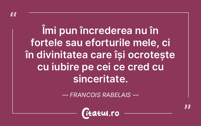 Citat Francois Rabelais - citate crestine