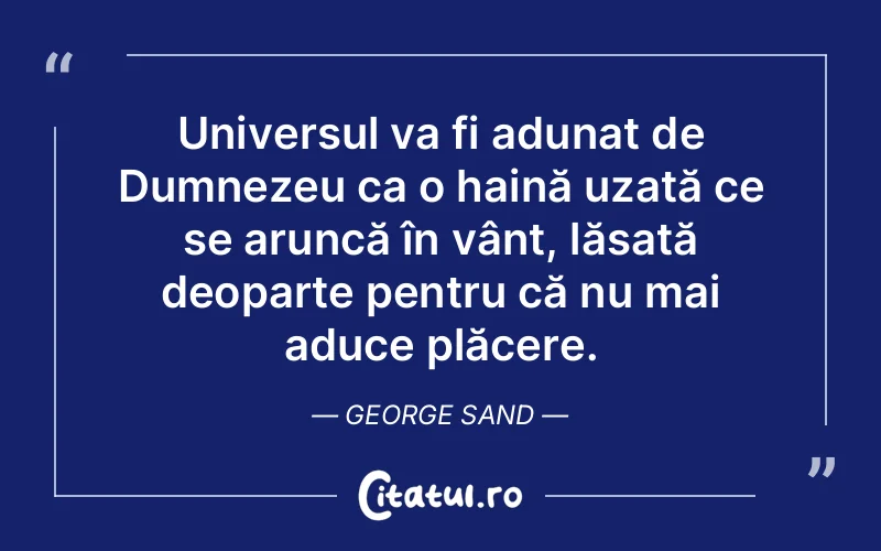 Citat George Sand - citate crestine