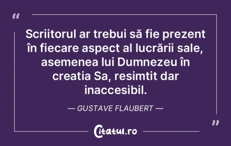 Scriitorul ar trebui să fie prezent în...