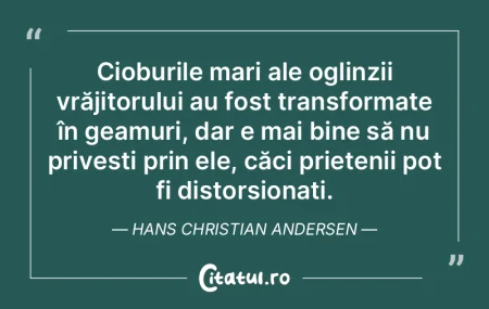 Cioburile mari ale oglinzii vrăjitorulu... Cioburile mari ale oglinzii vrăjitorulu...