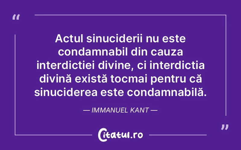 Citat Immanuel Kant - citate crestine