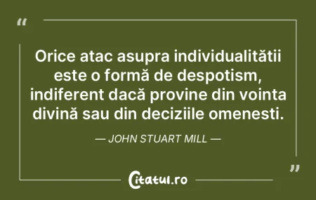 Orice atac asupra individualității est... Orice atac asupra individualității est...