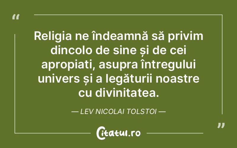 Citat Lev Nicolai Tolstoi - citate crestine
