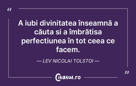 A iubi divinitatea înseamnă a căuta È... A iubi divinitatea înseamnă a căuta È...