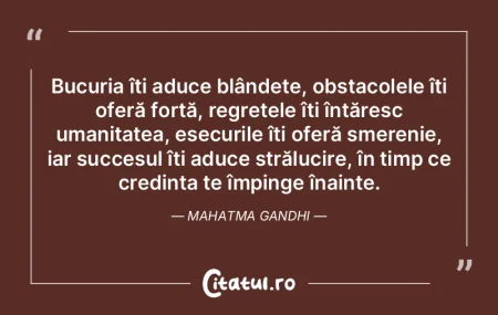Bucuria îți aduce blândețe, obstacol... Bucuria îți aduce blândețe, obstacol...