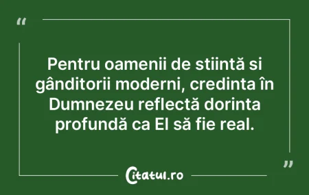 Pentru oamenii de știință și gândit...