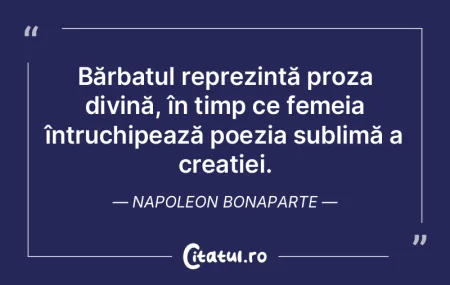 Bărbatul reprezintă proza divină, în... Bărbatul reprezintă proza divină, în...