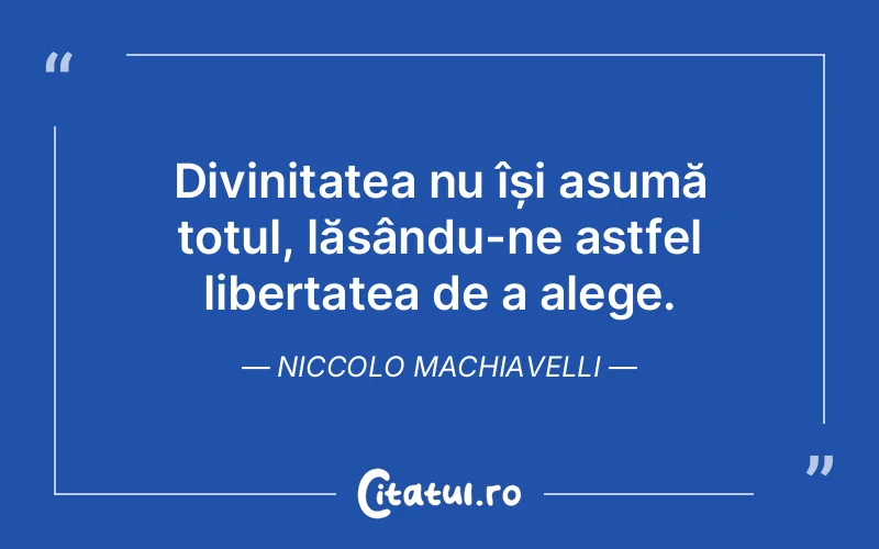 Citat Niccolo Machiavelli - citate crestine