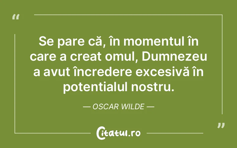 Citat Oscar Wilde - citate crestine