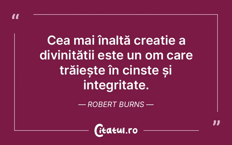 Citat Robert Burns - citate crestine