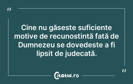 Cine nu găsește suficiente motive de r...