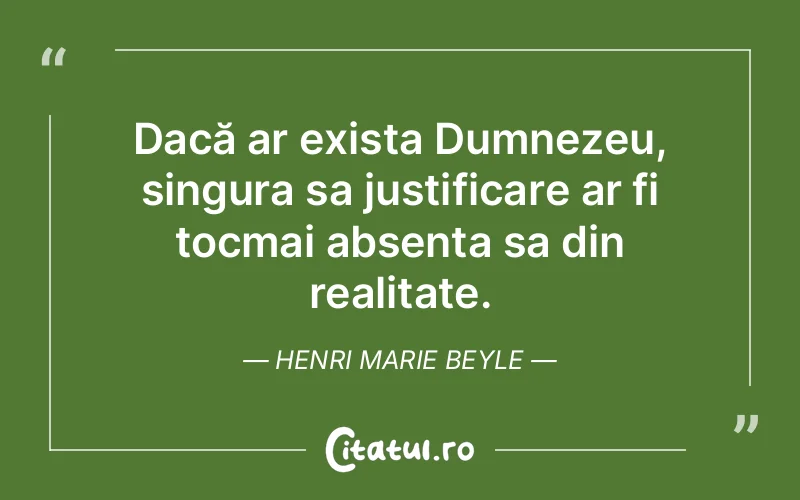 Citat Henri Marie Beyle - citate crestine