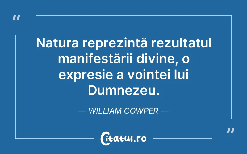 Citat William Cowper - citate crestine