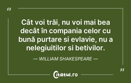 Cât voi trăi, nu voi mai bea decât î... Cât voi trăi, nu voi mai bea decât î...