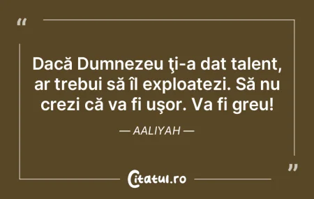 Dacă Dumnezeu ţi-a dat talent, ar treb... Dacă Dumnezeu ţi-a dat talent, ar treb...