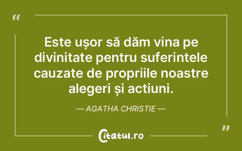 Citat Agatha Christie - citate crestine