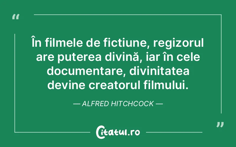 Citat Alfred Hitchcock - citate crestine
